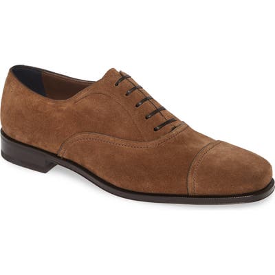 Salvatore Ferragamo Cap Toe Oxford, Brown