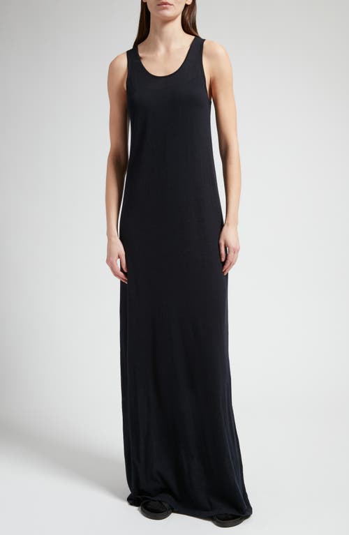 The Row Farissa Organic Cotton & Cashmere Maxi Tank Dress Dark Grey Melange at Nordstrom,