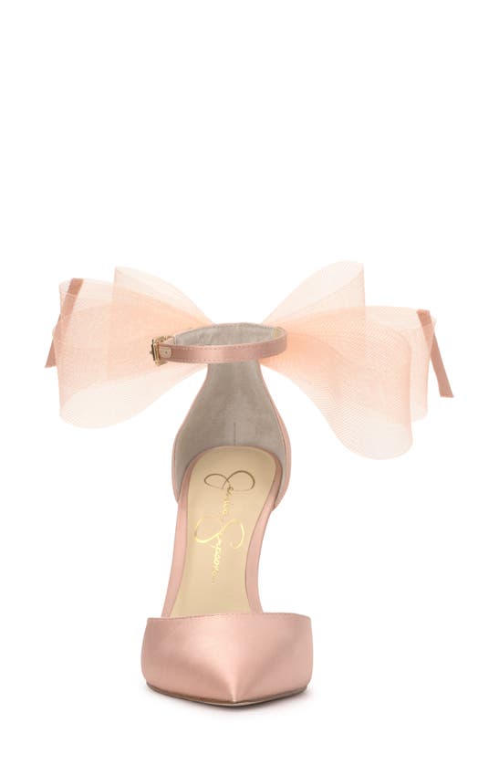 Jessica Simpson Phindies Ankle Strap Pointed Toe Pump In Blush