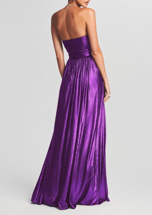 Retroféte Waldorf Dress In Purple