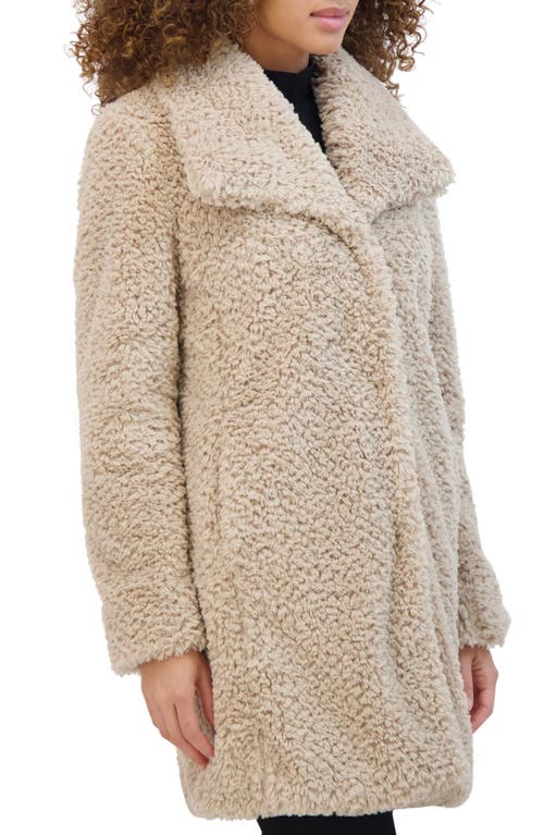 KENNETH COLE KENNETH COLE TEXTURED FAUX FUR JACKET 