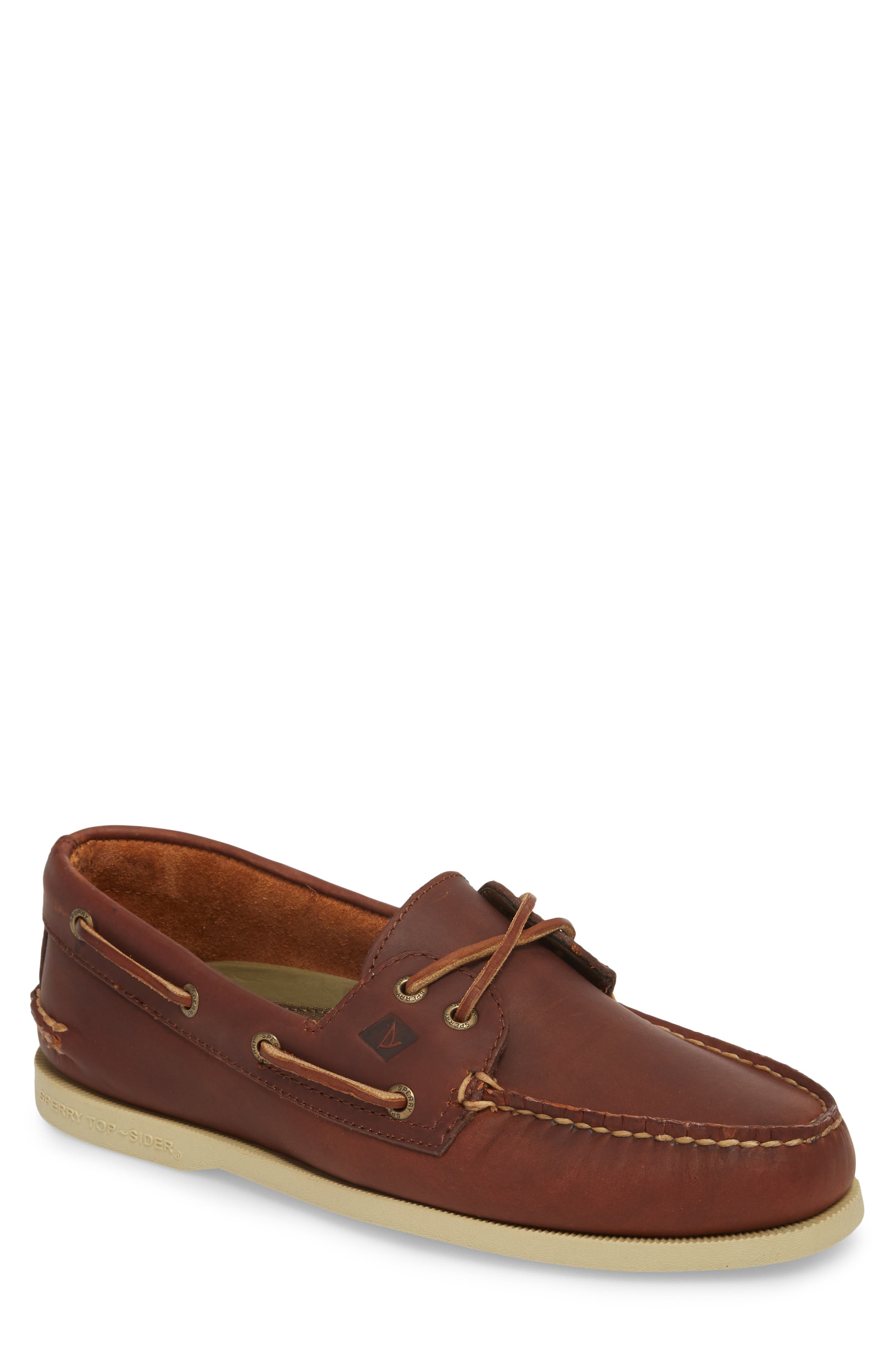 sperry cross lace boat shoe