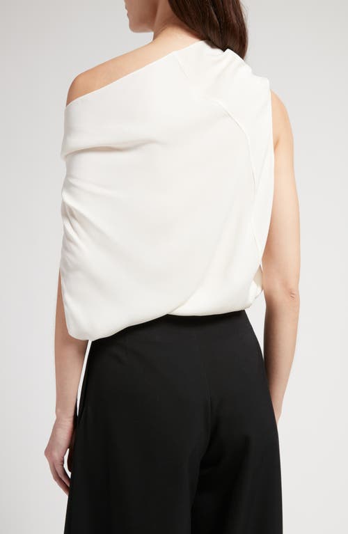 Shop The Row Aria Asymmetric Silk Top In Ivory