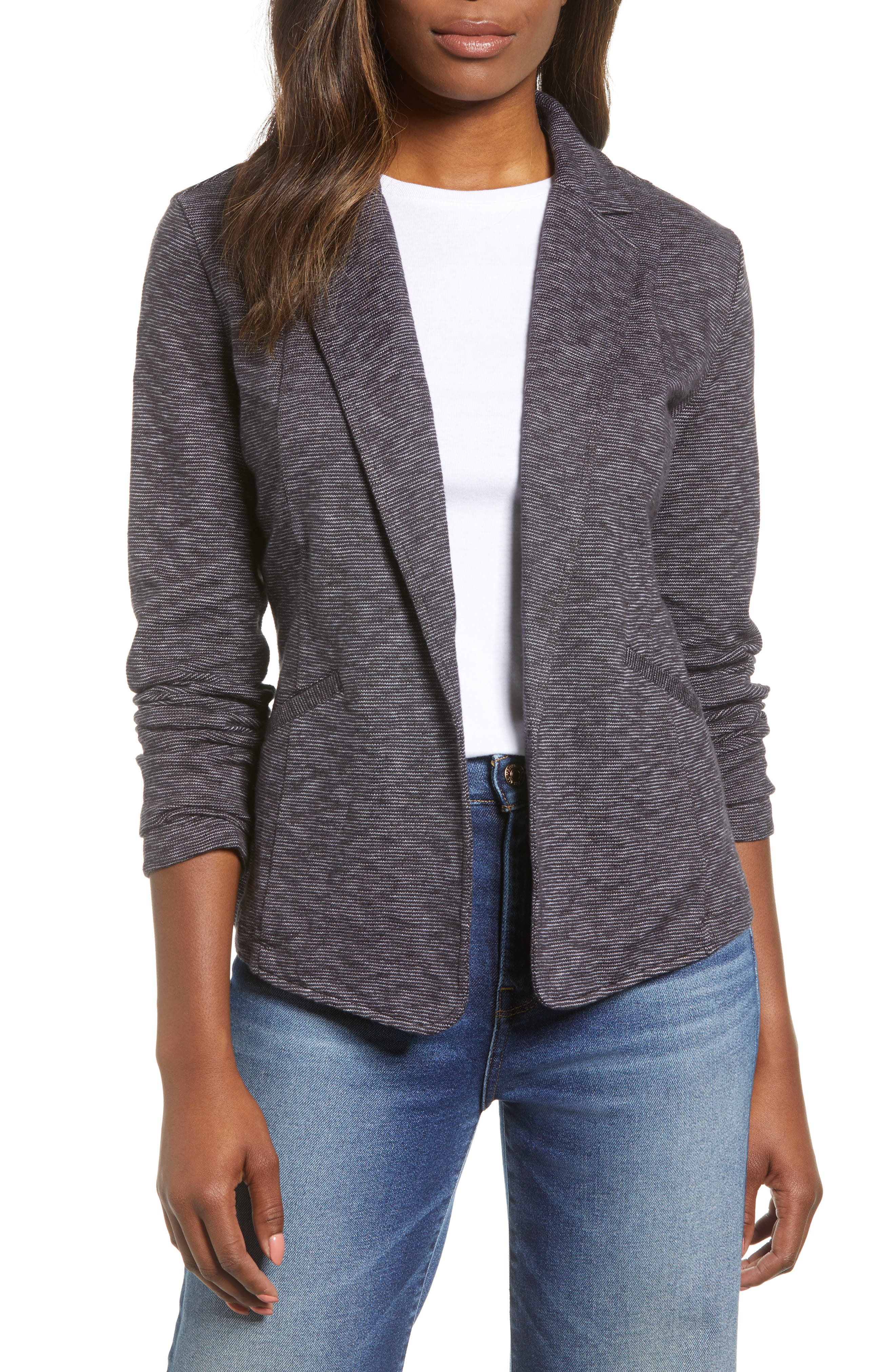 Caslon® Knit Blazer (Regular & Petite) Nordstrom