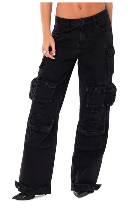 Women's Black Cargo Pants + Cargo Trousers
