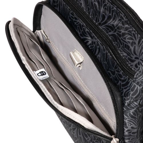Baggallini Out And About Crossbody Bag In Midnight Blossom