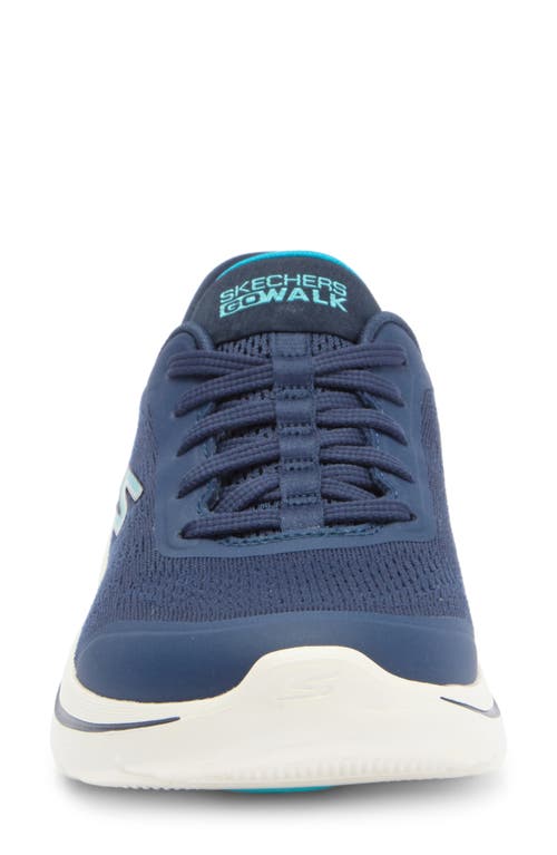 Shop Skechers Go Walk Arch Fit 2.0 In Navy/aqua