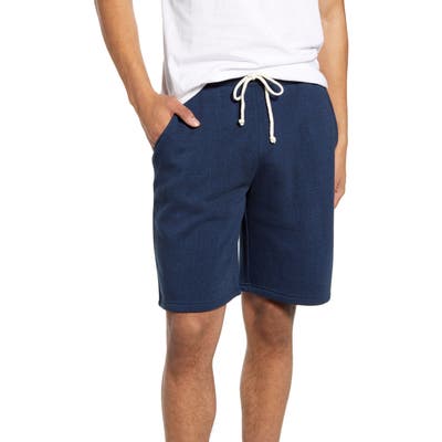Threads 4 Thought Garrett Tie Waist Slim Fit Fleece Shorts, Blue