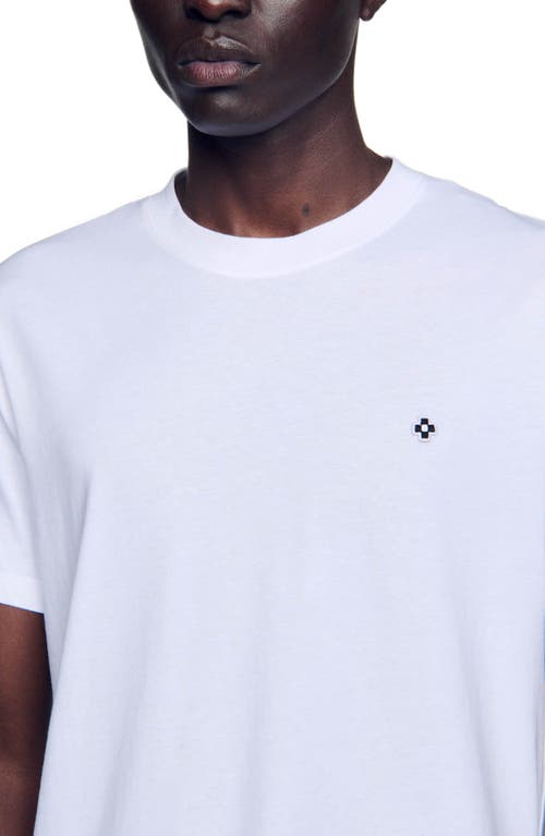 Shop Sandro T-shirt With Square Cross Patch In White