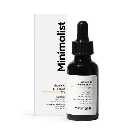 Shop Minimalist Vitamin C + E + Ferulic 16% Face Serum