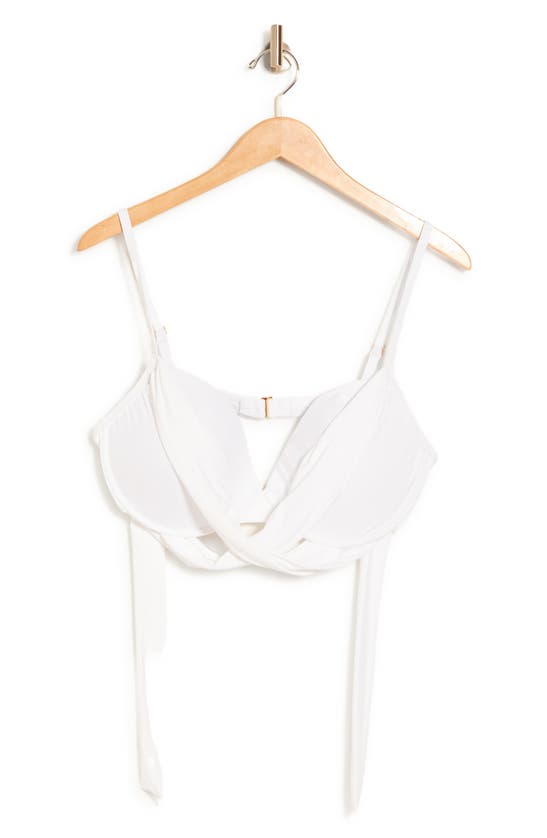 La Blanca Wrap Bra Top In White