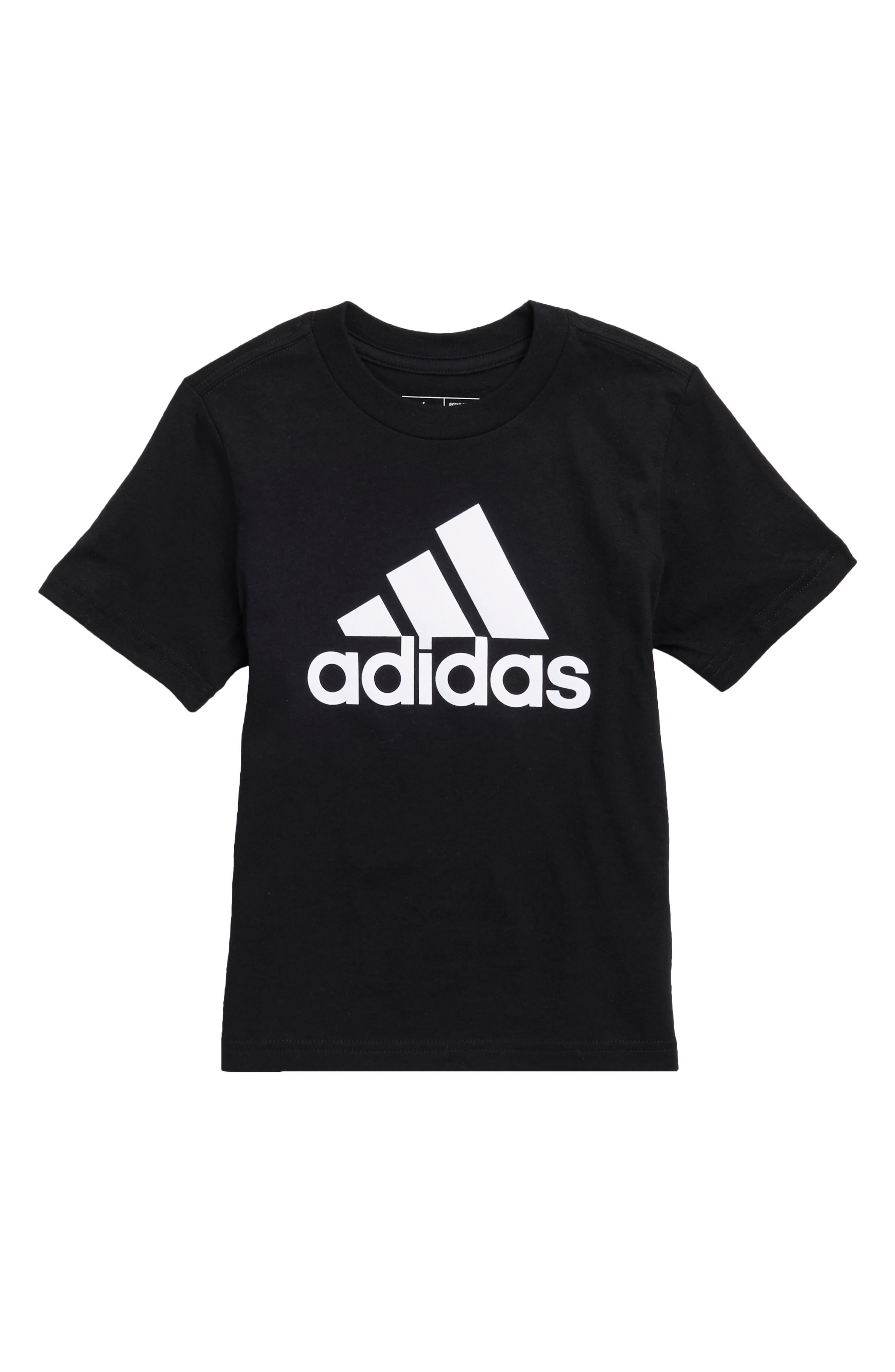 Adidas Originals Adidas Kids' Core Logo Cotton Jersey Graphic T-shirt In Black