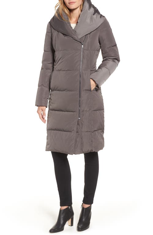 Cole Haan Down & Feather Coat in Carbon