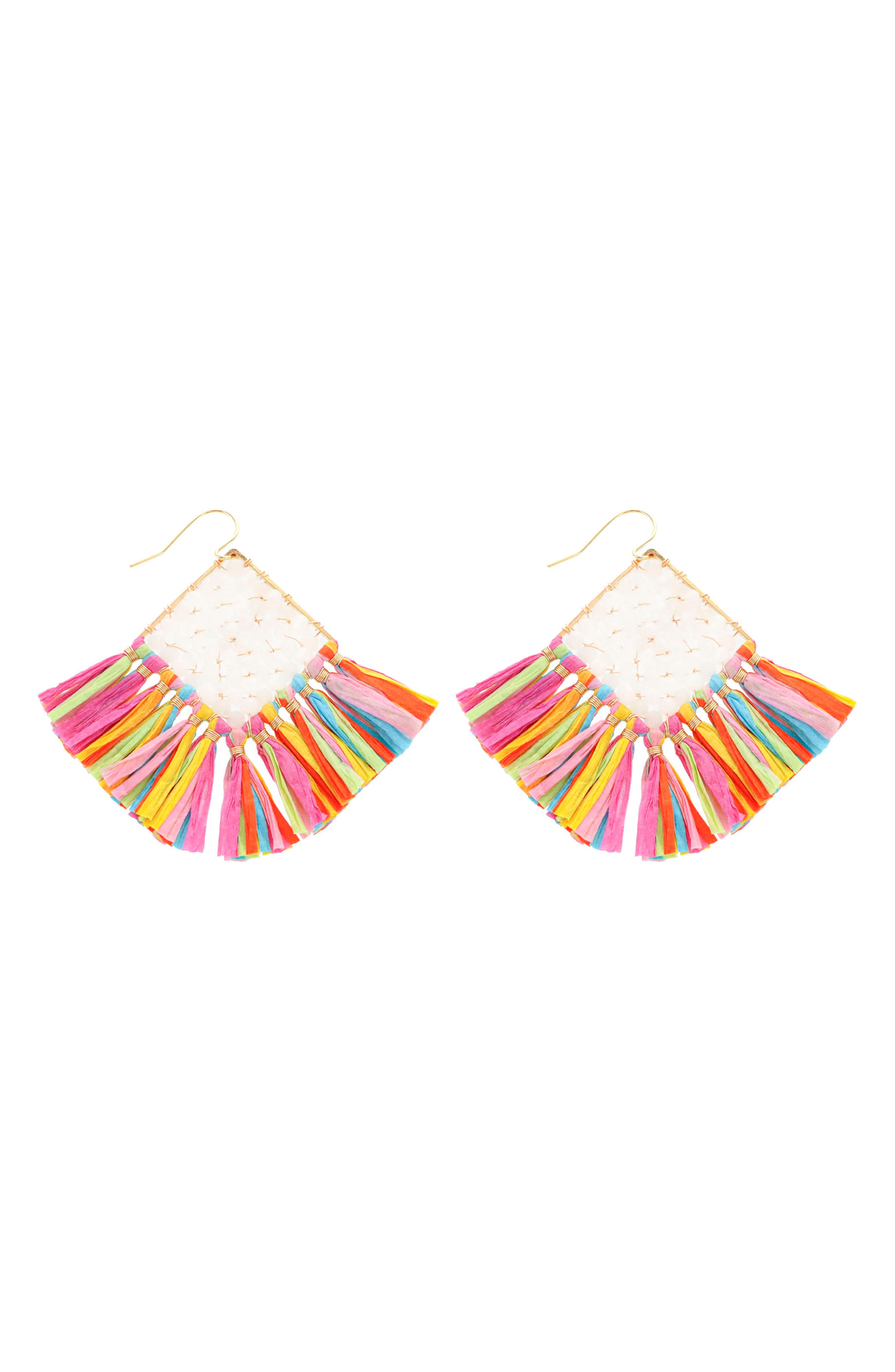 panacea beaded earrings