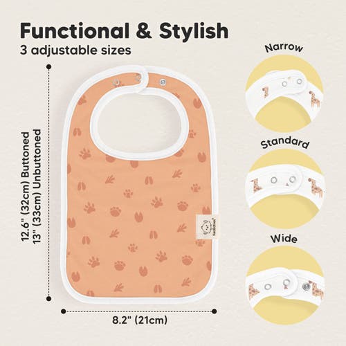 Keababies 8-pack Coast Drool Bibs In Multi