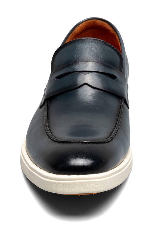 Shop Stacy Adams Spencer Penny Loafer In Navy