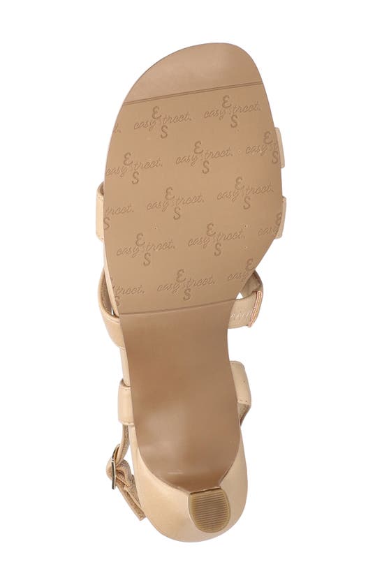 Shop Easy Street Como Strappy Sandal In Beige