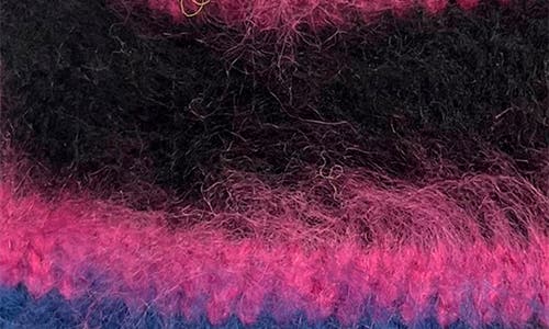 Marcus Adler Stripe Fuzzy Beanie In Lavender