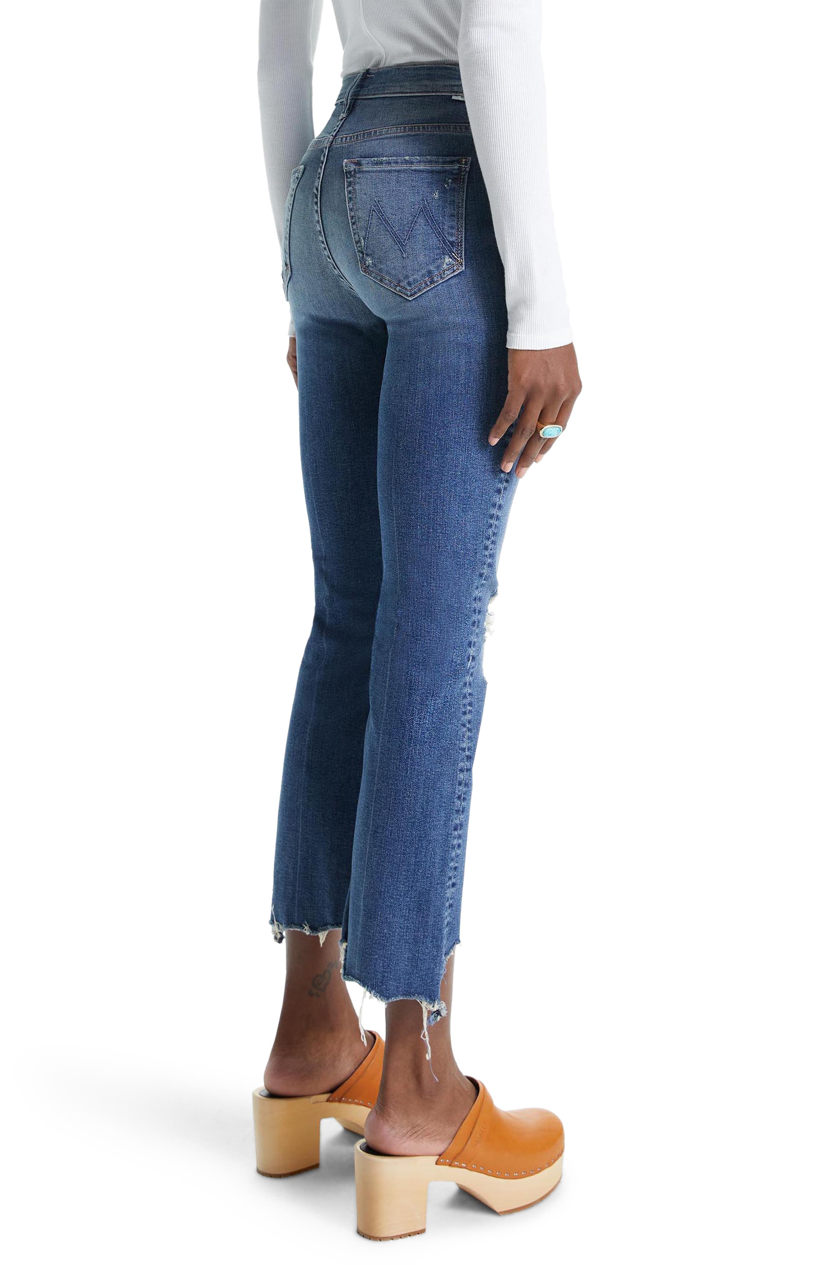 mother cropped jeans