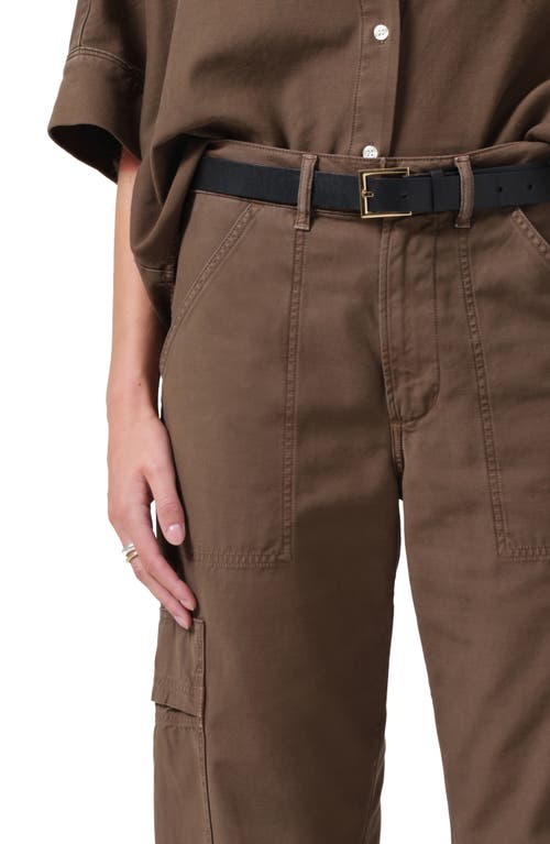 Citizens Of Humanity Marcelle Low Rise Barrel Corduroy Cargo Pants In Costes