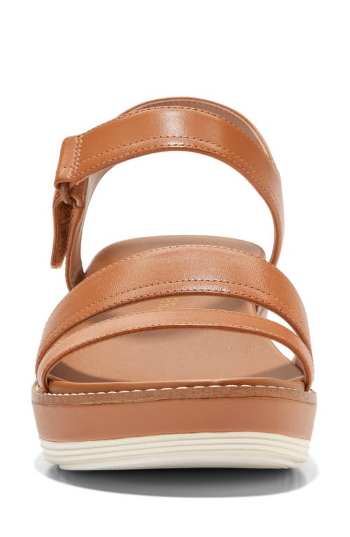 Shop Cole Haan Originalgrand Peyton Flatform Wedge Sandal In Pecan/pecan