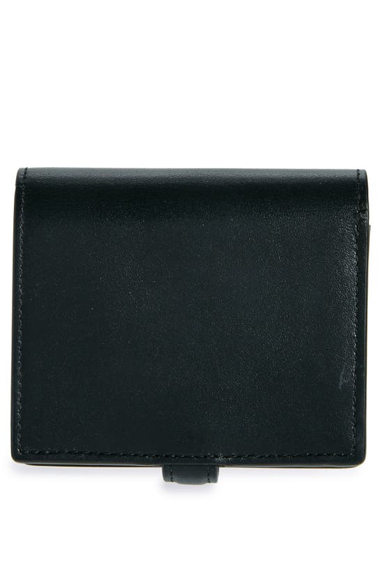 Shop Mulberry Lana Compact High Gloss Leather Bifold Wallet In Black