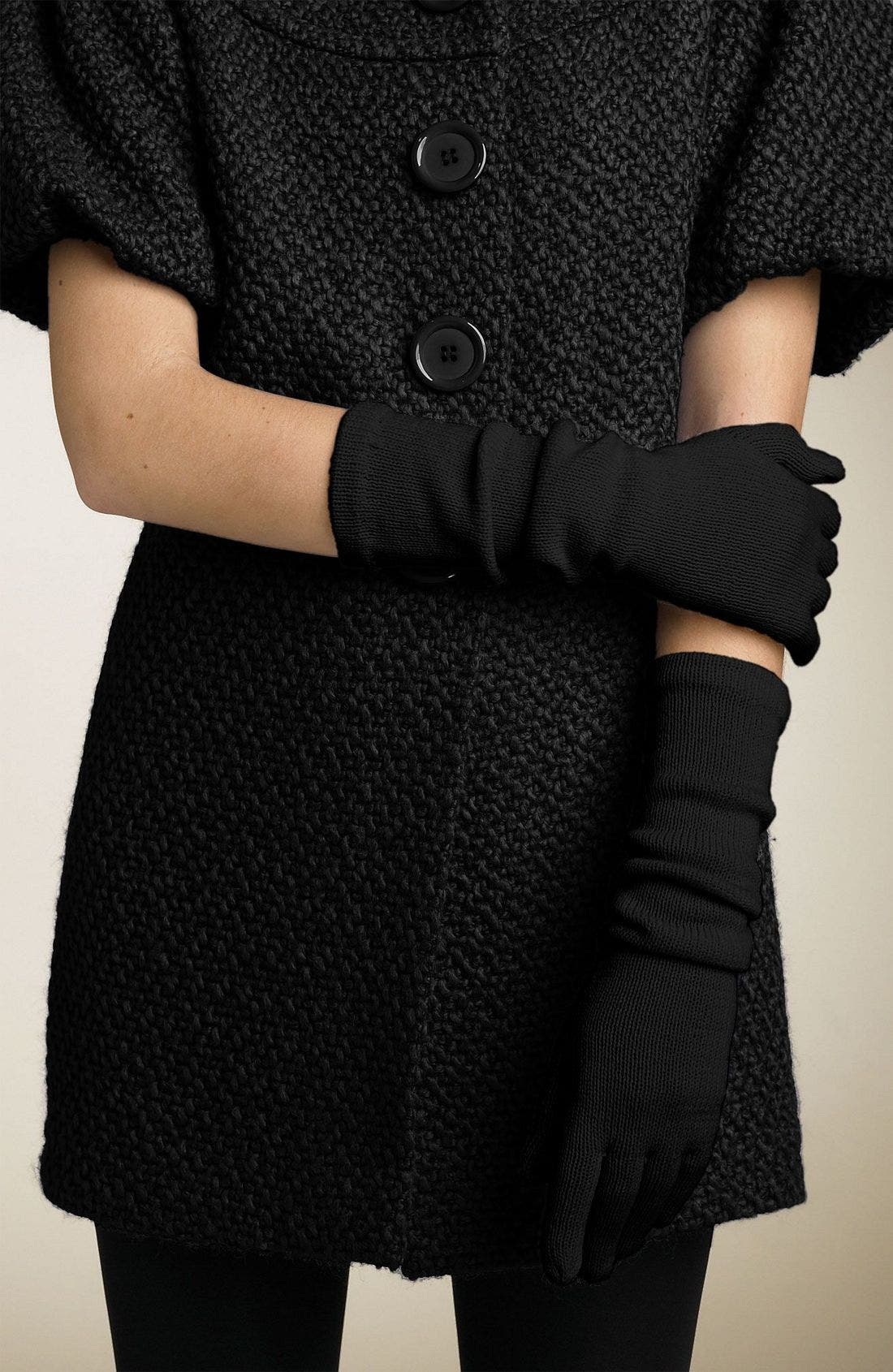 long knit gloves