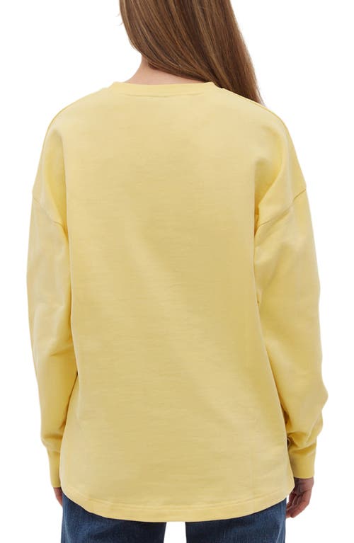 Shop Bench . Aisha Logo Sweatshirt In Yellow