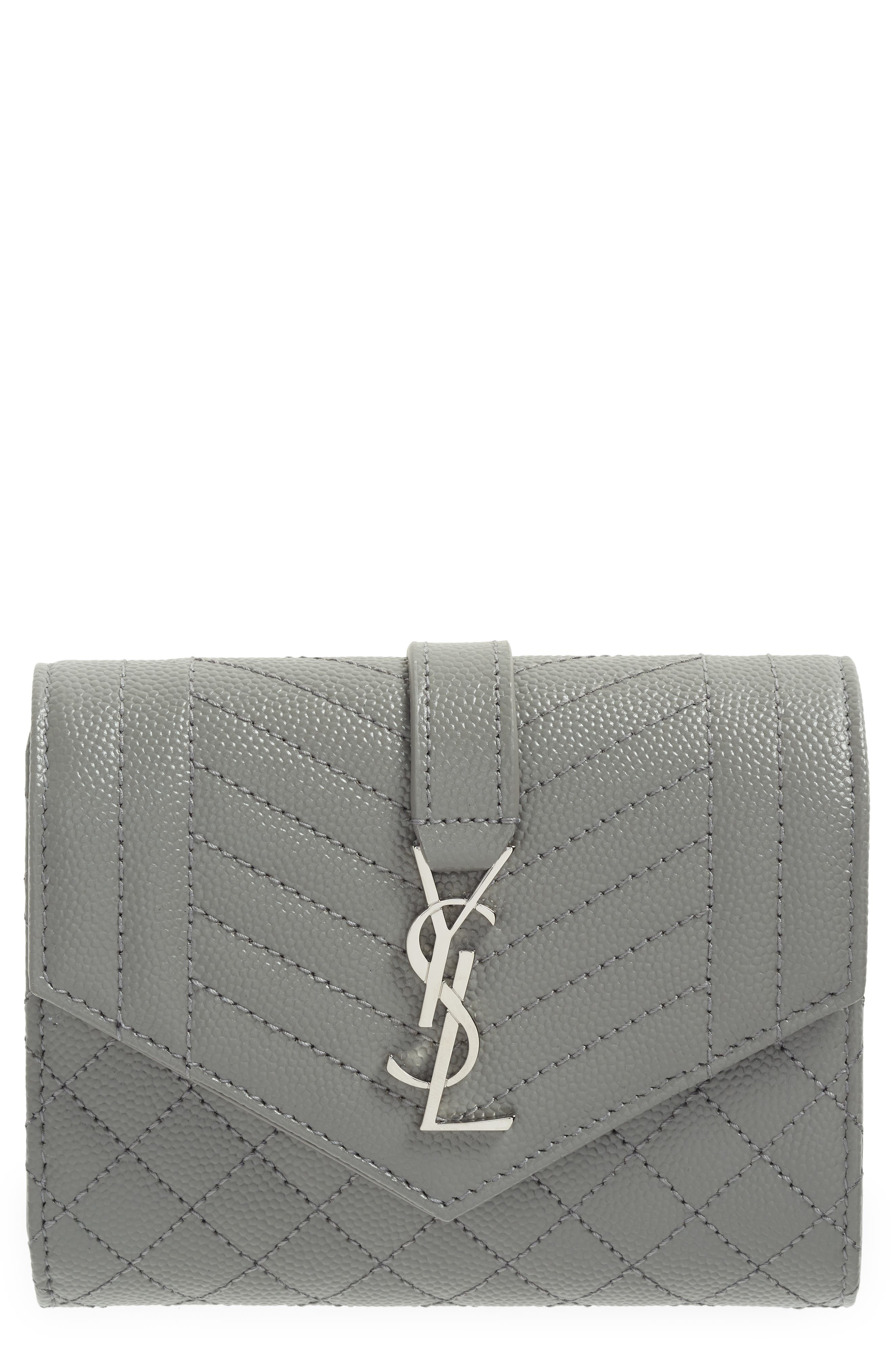 ysl monogram trifold wallet