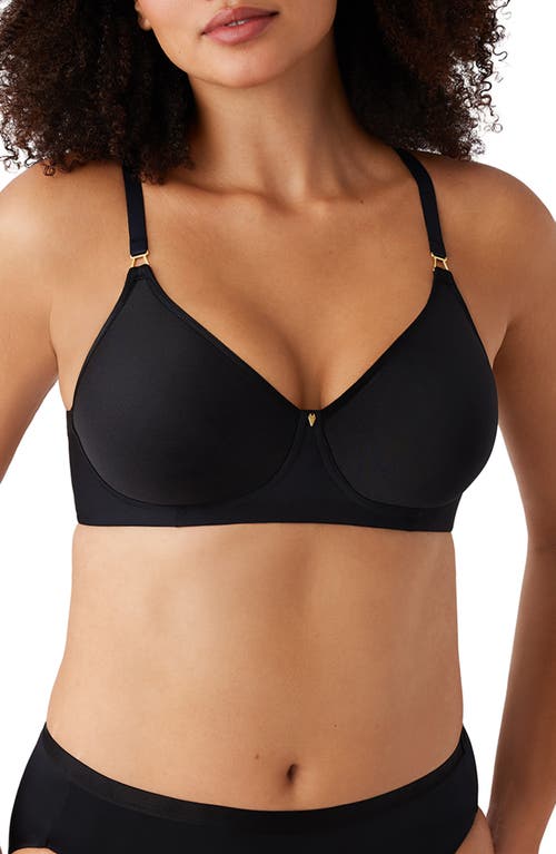 Shop Wacoal Simply Done Wireless Convertible T-shirt Bra In Black