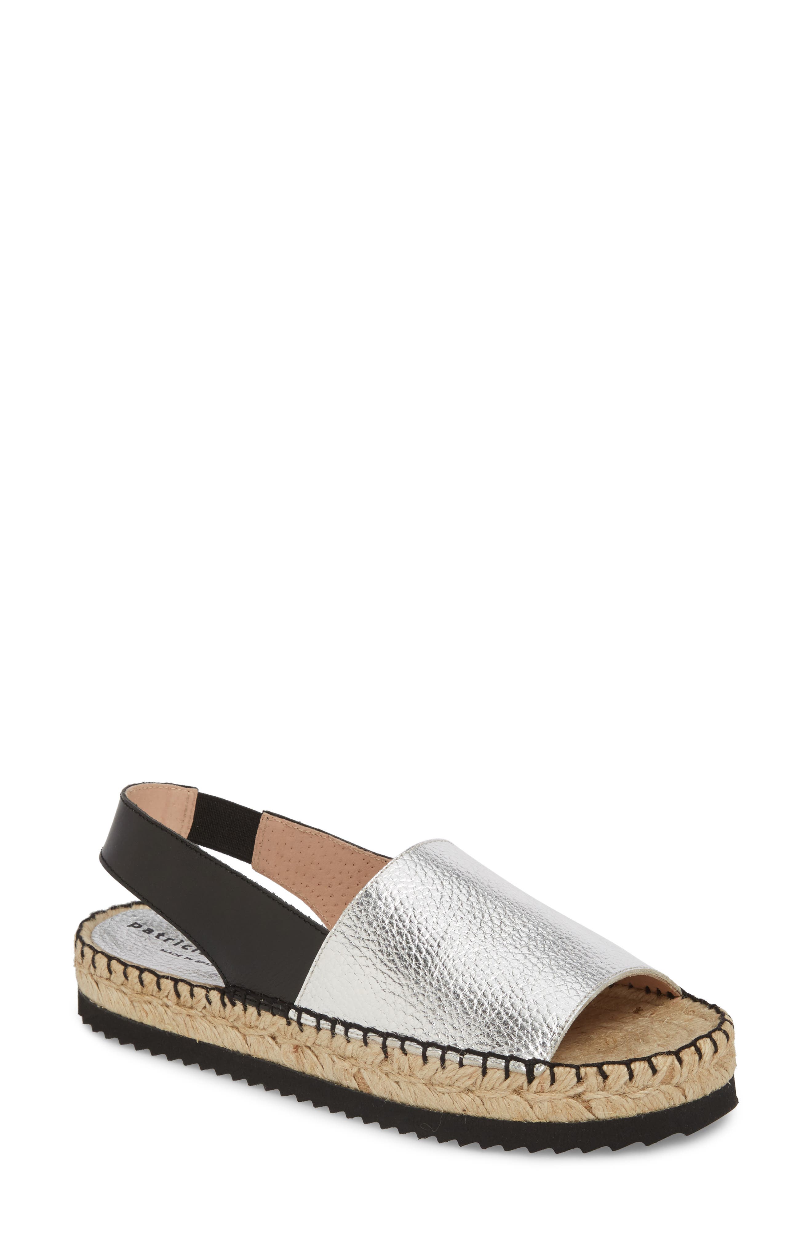 Patricia Green Soho Platform Espadrille Sandal, Metallic