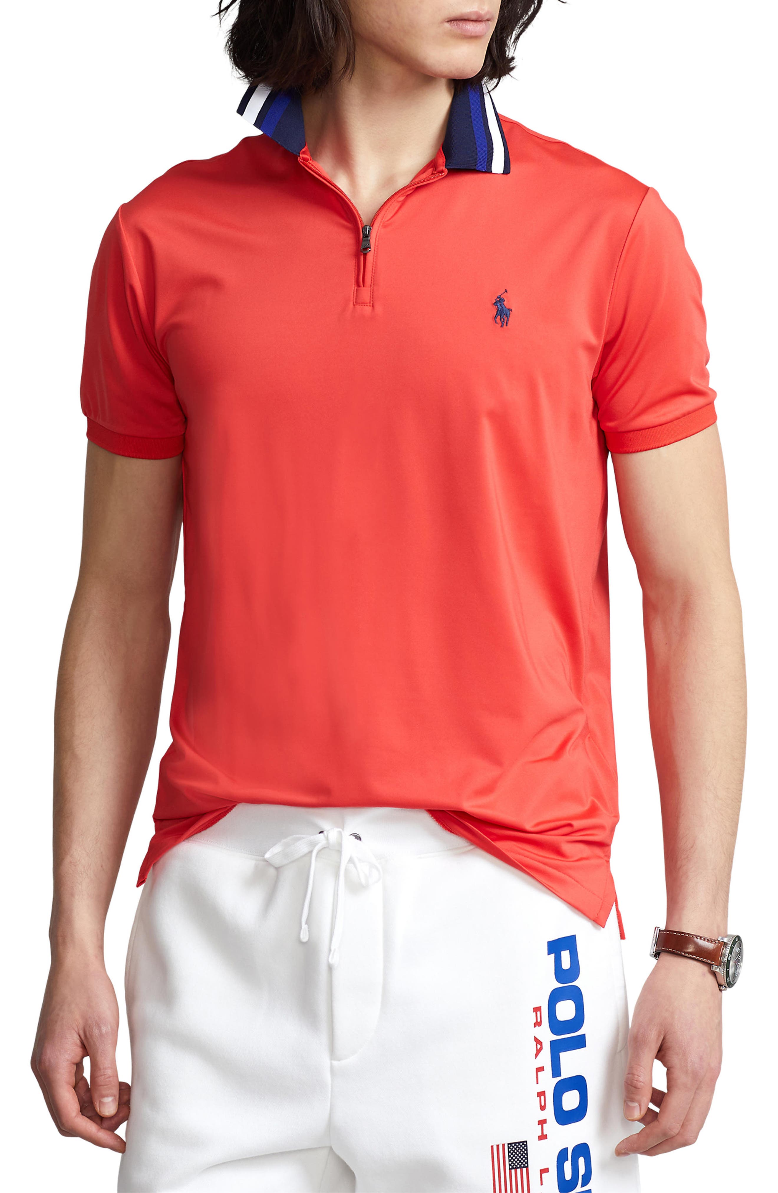 polo half zip pullover