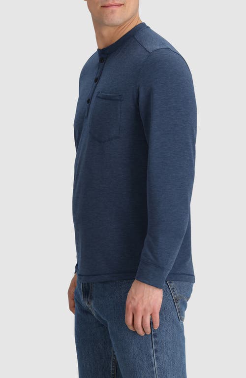 Shop Outdoor Research Aberdeen Long Sleeve Pocket Henley In Cenote Heather