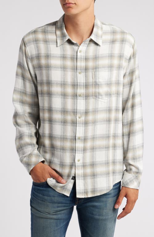 Rails Lennox Plaid Cotton Blend Button-up Shirt In Quicksand Spark Melange