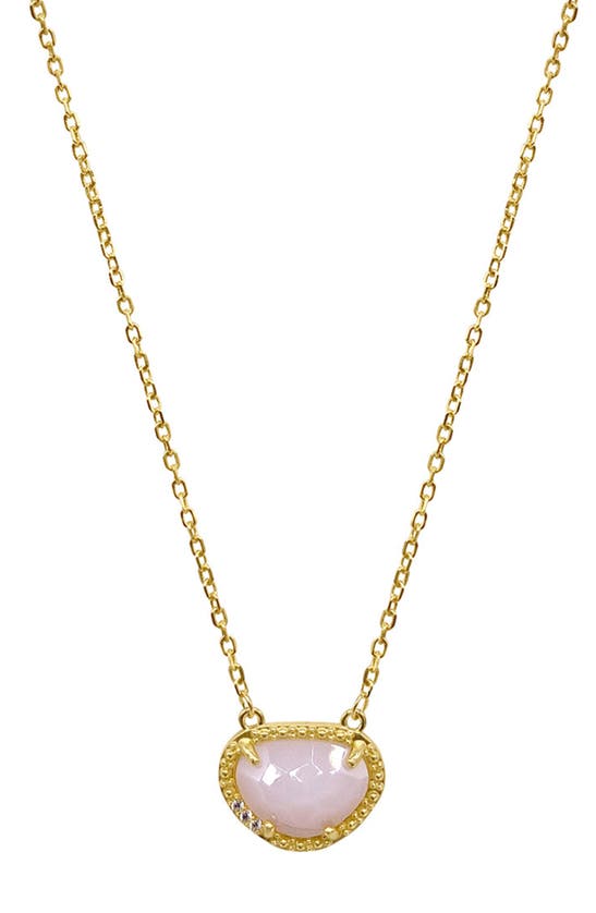 Adornia Fine Jewelry 14k Over Silver 2.00 Ct. Tw. Opal October Birthstone Necklace In Gold - Opal