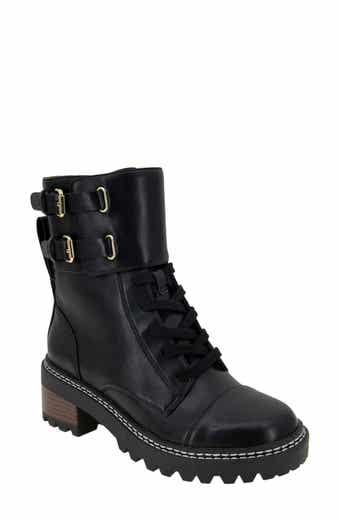 Combat boots - Lambskin, white — Fashion