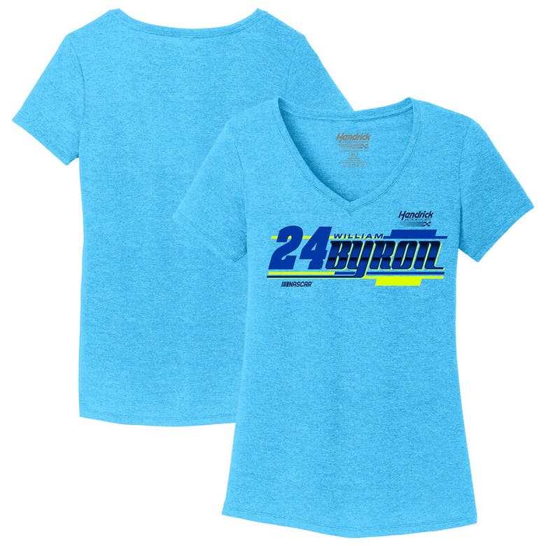 Shop Hendrick Motorsports Team Collection Blue William Byron Tri-blend V-neck T-shirt