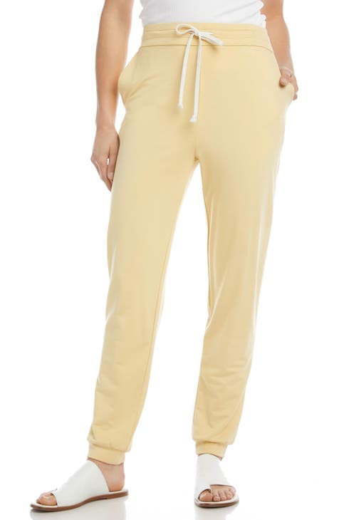 Women's Yellow High-Waisted Pants & Leggings