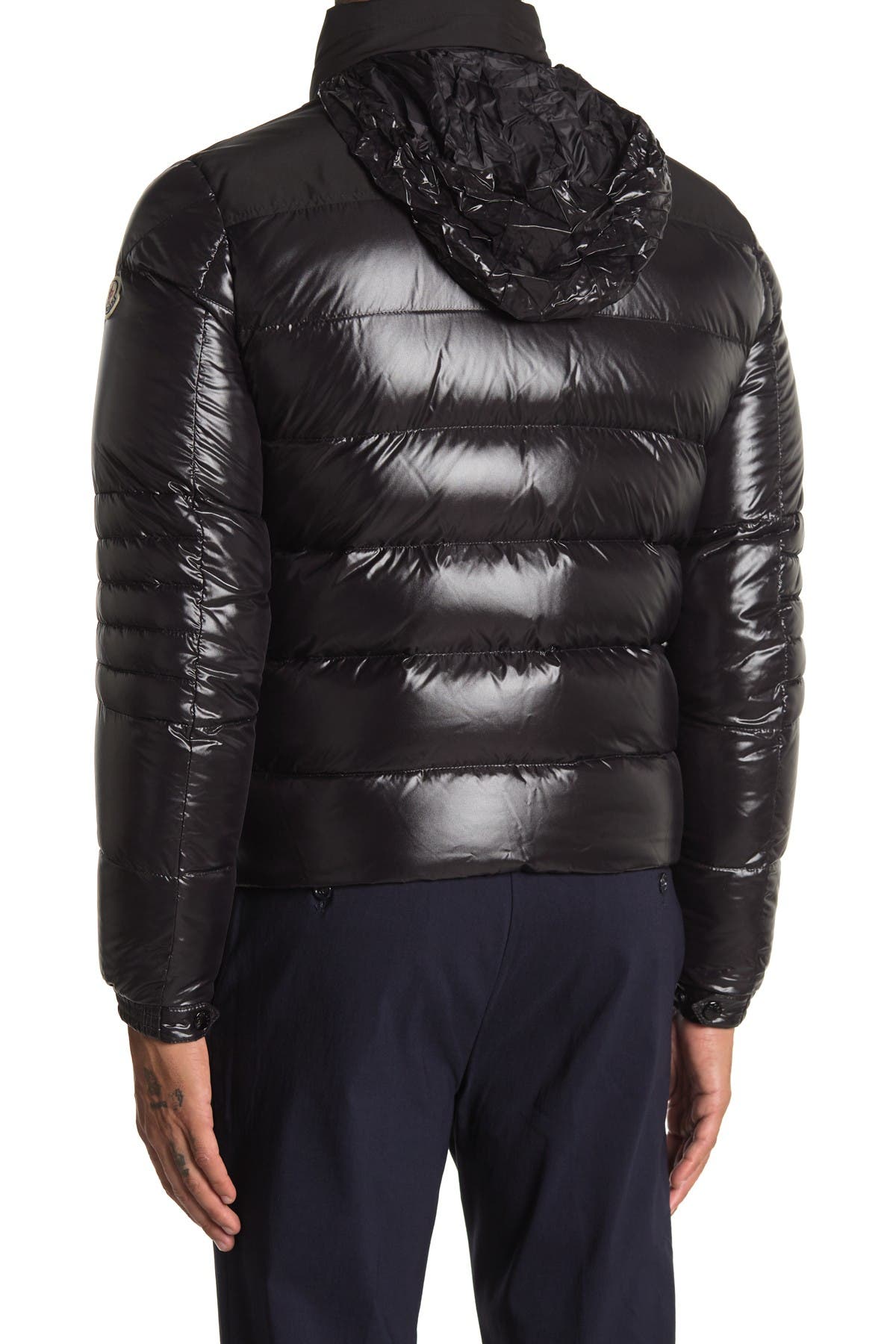 moncler stand collar puffer jacket