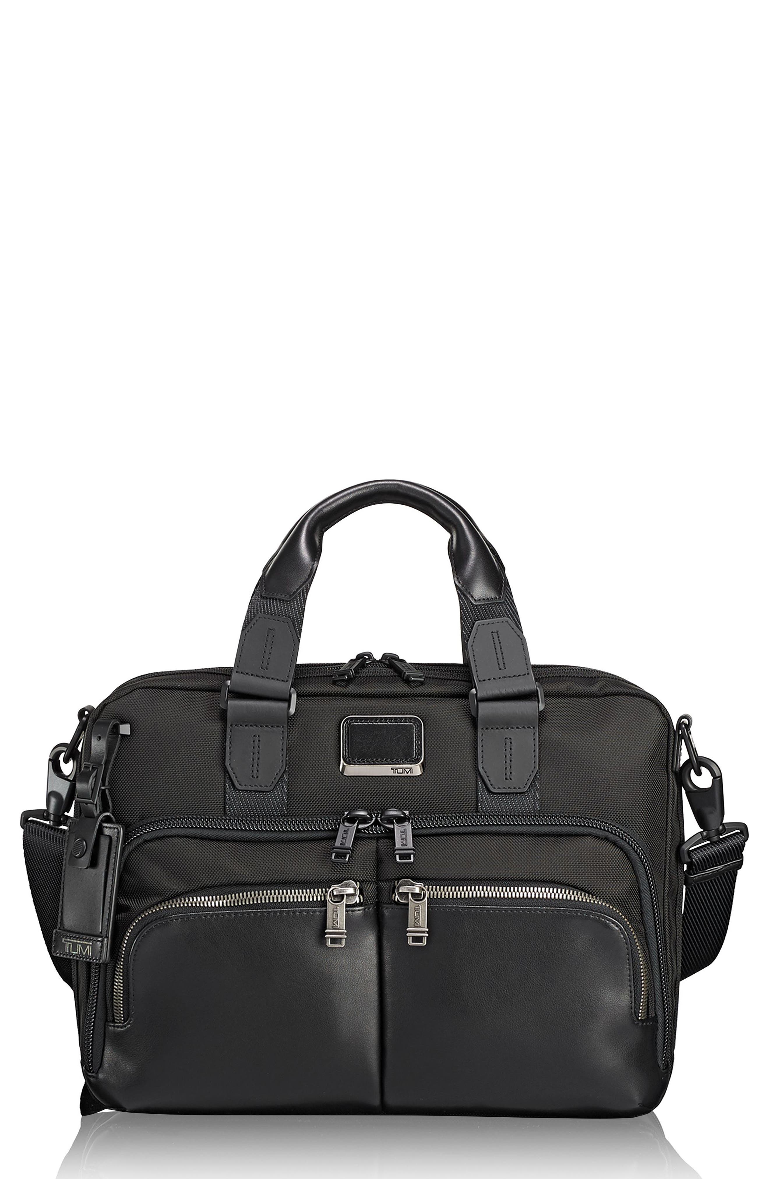 UPC 742315395104 product image for Men's Tumi Alpha Bravo - Albany Slim Commuter Briefcase - Black | upcitemdb.com