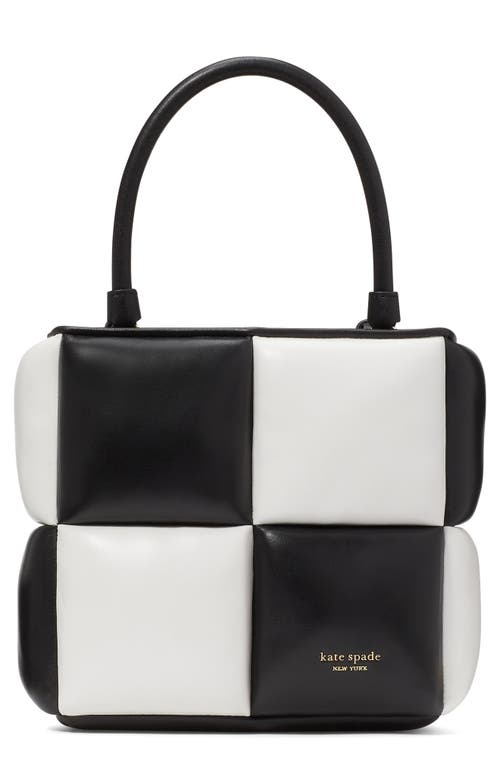 Kate Spade New York boxxy colorblock quilted leather tote in Black Multi. at Nordstrom