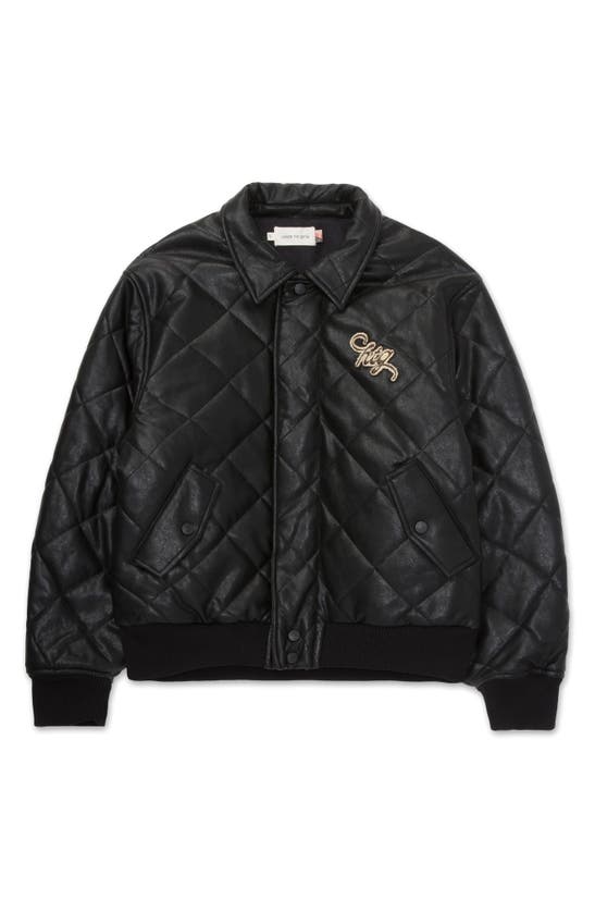 Shop Honor The Gift Quilted Bomber Jacket In Black