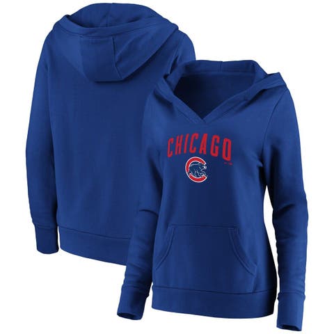 Women's Fanatics Branded Royal Philadelphia Phillies Plus Size Team Lockup Pullover Hoodie