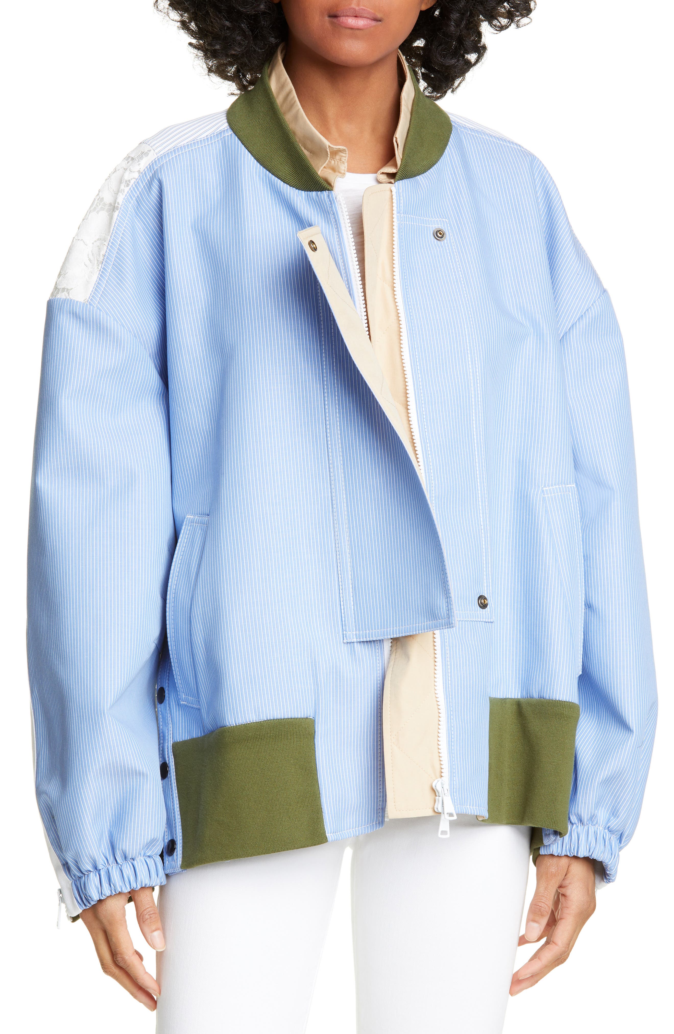 N.21 Mixed Material Jacket Nordstrom