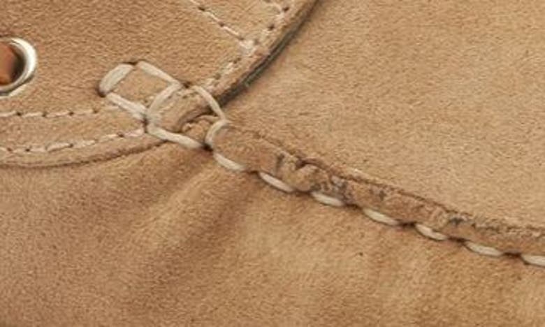 Shop Vinny's Leather Boat Shoe In Sand