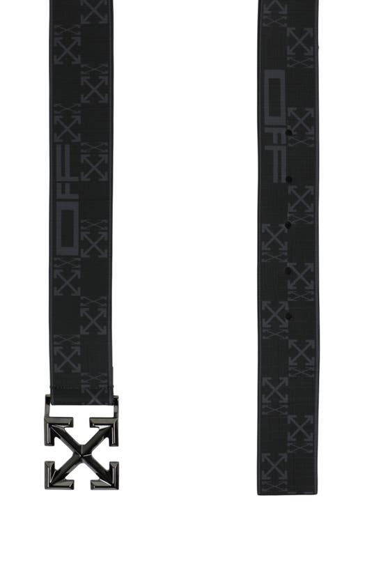 Shop Off-white Monogram Arrow Belt In Black