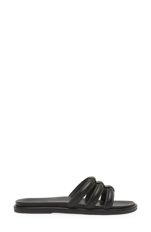 Shop Olukai Tiare Slide Sandal In Black/black