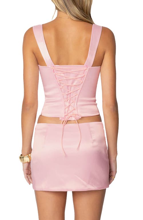 EDIKTED EDIKTED CAMILA SATIN CORSET TOP