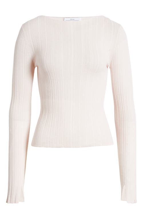 Shop & Other Stories Merino Wool Top In Beige Melange