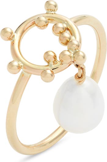 Poppy Finch Bubble Cultured Pearl Ring | Nordstrom